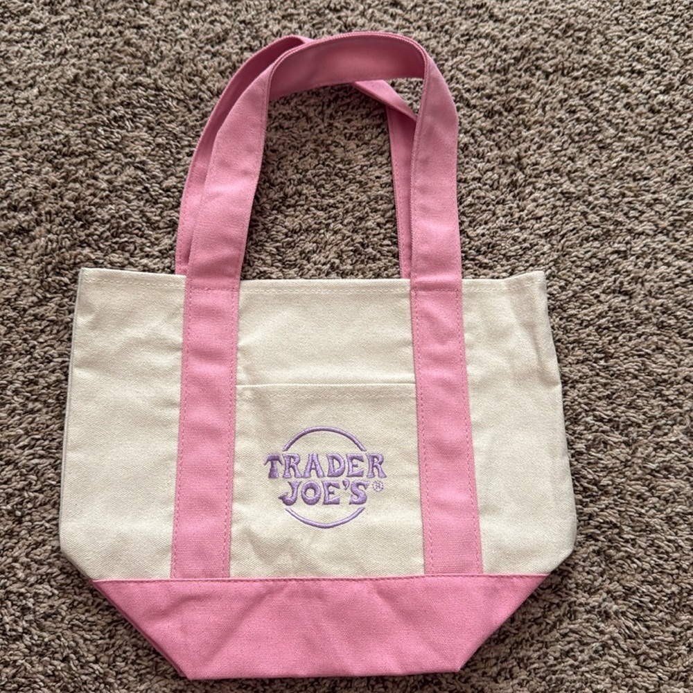 Patel Pink Trader Joe’s mini Tote